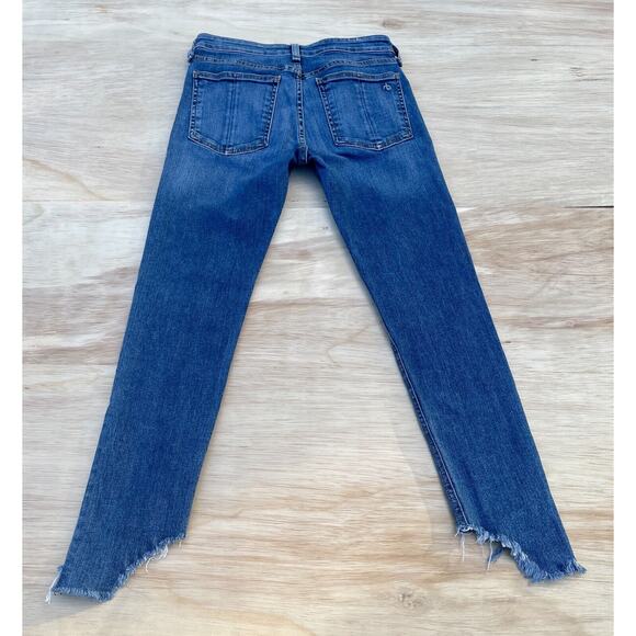 Rag & Bone New York Blue Ripped Jeans Size 25 - Picture 8 of 9